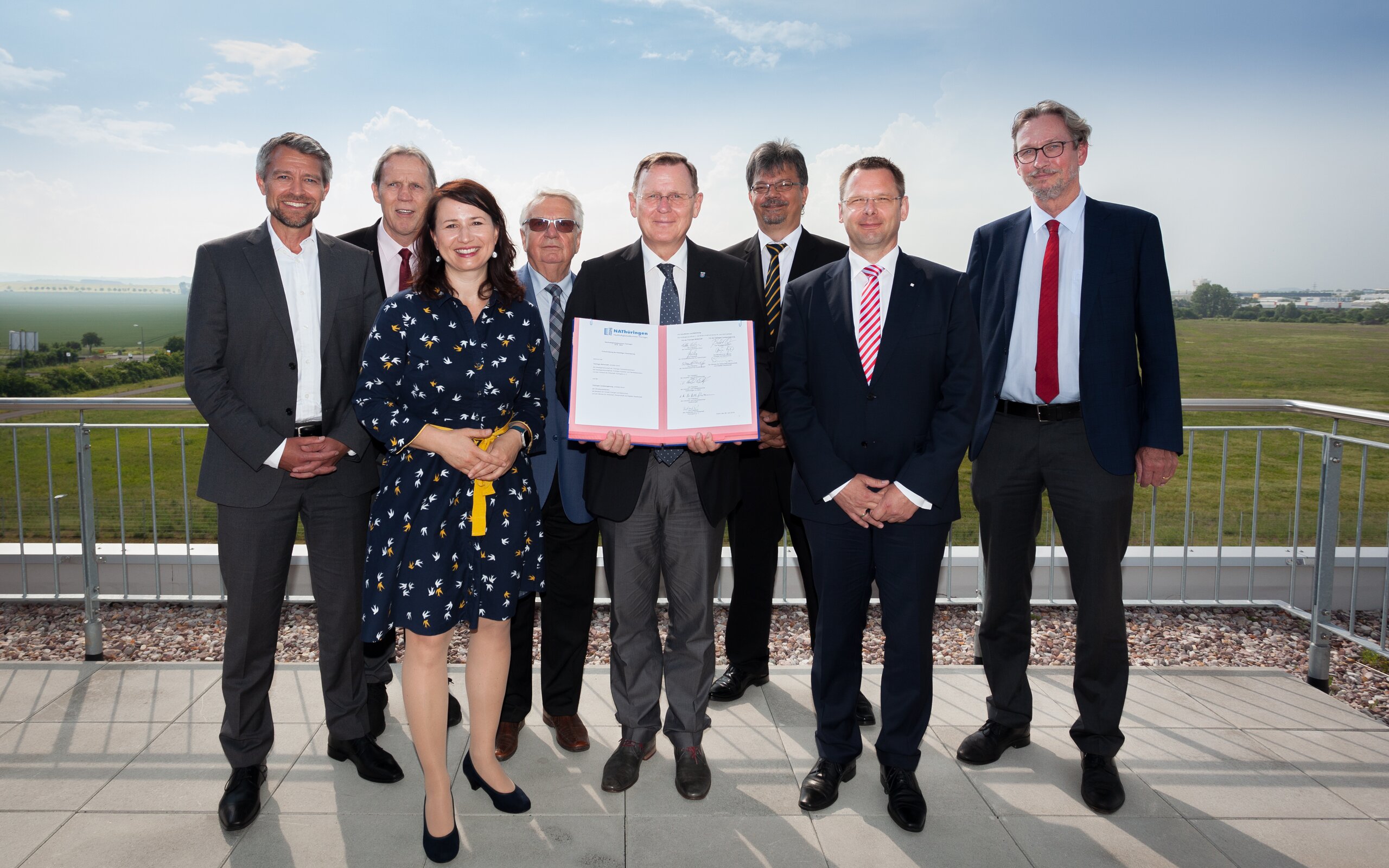 Bodo Ramelow (Ministerpräsident von Thüringen), Anja Siegesmund (Umweltministerin Thüringen) und Mitglieder des NAT  | © Bodo Ramelow (Ministerpräsident Thüringen), Anja Siegesmund (Umweltministerin Thüringen) und Mitglieder des NAT